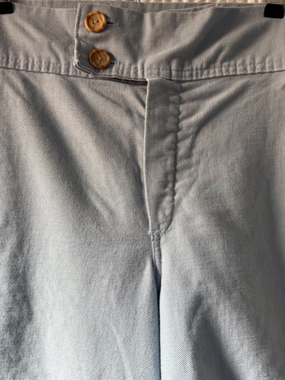 Vintage high waisted high rise bell bottom flare light blue women's pants [READ] - Picture 7 of 7
